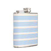 Flasques Bleu et beige cinq rayures motif (Droite)