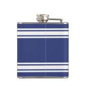 Flasques Bleu et blanc avec nom et numéro (Dos)