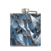 Flasques Bleu et gris. Résumé. (Dos)