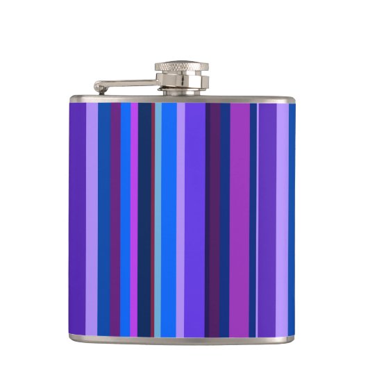 Flasques Bleu et violet bandes verticales (Devant)