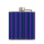 Flasques Bleu et violet bonbons rayés (Dos)
