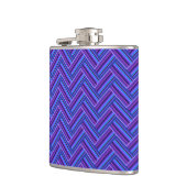 Flasques Bleu et violet rayures double tissage (Gauche)
