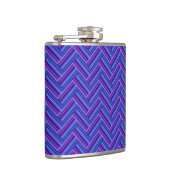 Flasques Bleu et violet rayures double tissage (Droite)