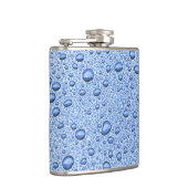 Flasques Bleu gouttelettes d'eau (Droite)