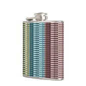 Flasques Bleu Jaune Vert Rouge Design Moderne Chic Motif (Gauche)