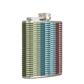 Flasques Bleu Jaune Vert Rouge Design Moderne Chic Motif (Droite)