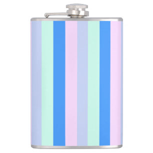 Flasques Bleu, Lavande, Rose et Monnaie Pastel Grandes vert