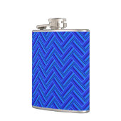 Flasques Bleu rayures double motif (Gauche)