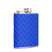 Flasques Bleu rayures double motif (Droite)