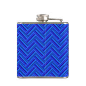 Flasques Bleu rayures double motif (Dos)