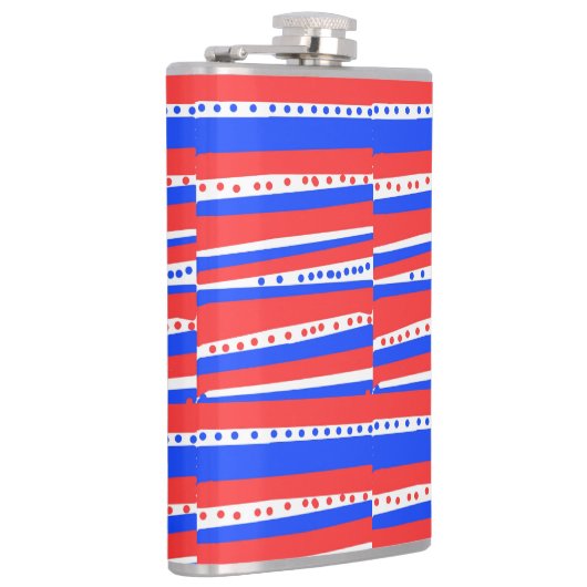 Flasques Bleu rouge Cercles Bleu (Droite)