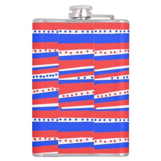 Flasques Bleu rouge Cercles Bleu (Dos)