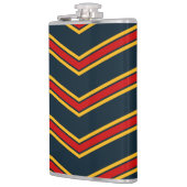 Flasques Bleu rouge Chevron Stripes Planche à découper (Gauche)