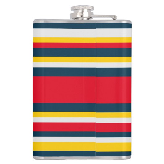 Flasques Bleu rouge Jaune Uniforme rayures (Dos)