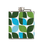 Flasques Bleu, vert, cool, tendance, nature moderne abstrai (Dos)