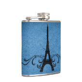 Flasques Bleu Vintage Français (Droite)