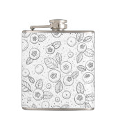 Flasques Bleuets en noir et blanc (Devant)