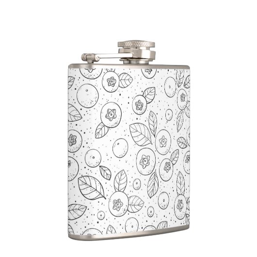 Flasques Bleuets en noir et blanc (Droite)