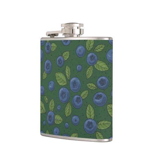 Flasques Bleus sur vert foncé (Gauche)