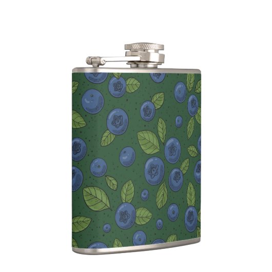 Flasques Bleus sur vert foncé (Droite)