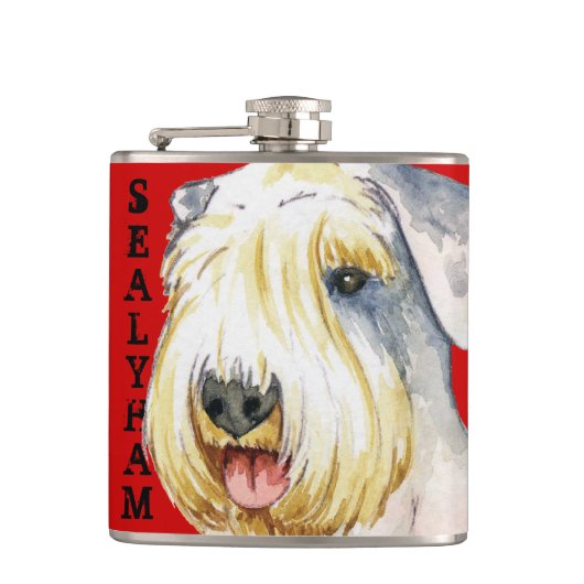 Flasques Bloc couleur Sealyham Terrier (Devant)