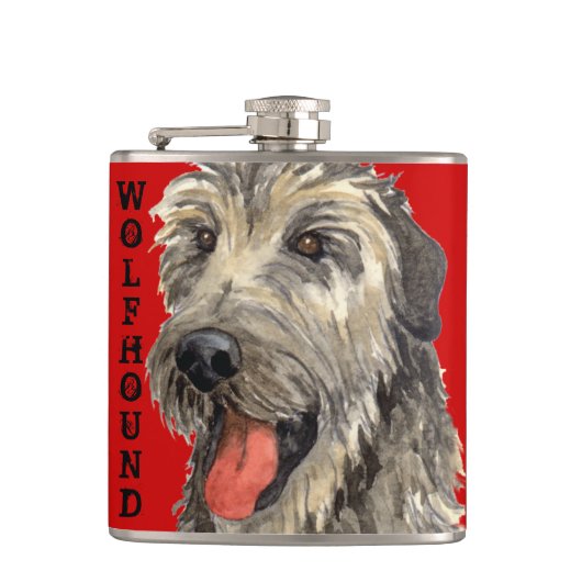 Flasques Bloc de couleur Wolfhound irlandais (Devant)