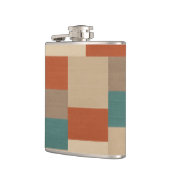 Flasques Blocs Géométriques Modernes Sarcelle & Beige (Gauche)