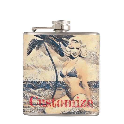 Flasques Blonde Kneeling Modèle de bikini Thunder_Cove (Devant)