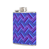 Flasques Blue and purple stripes weave (Gauche)