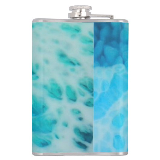 Flasques Blue Crush - Abstract Coastal Artwork  (Dos)