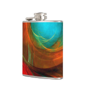 Flasques Blue Eye Moderne Abstrait Art Cool Motif #16 (Gauche)