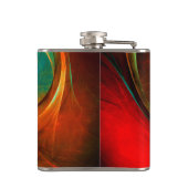 Flasques Blue Eye Moderne Abstrait Art Cool Motif #16 (Dos)