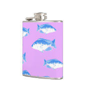 Flasques Blue fish on lilac (Gauche)
