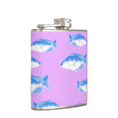 Flasques Blue fish on lilac (Droite)