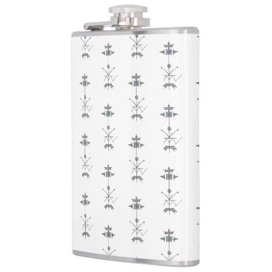 Flasques Blue Gray Green Geometric (Gauche)