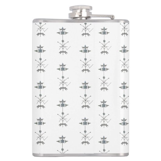 Flasques Blue Gray Green Geometric (Dos)