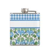 Flasques Blue Morning Glory et Check En vichy Hip Flask (Dos)