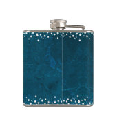 Flasques Blue Peace Jove Love Holiday Snowflake Bold Modern (Dos)