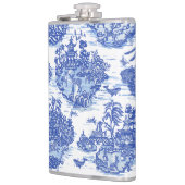 Flasques Blue Willow Animal Rabbit Cerf Fox Bird Toile (Gauche)