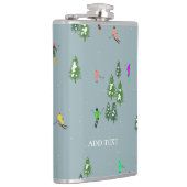 Flasques Blue Winter Skieurs motif de ski (Droite)