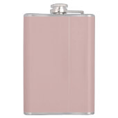 Flasques Blush Dusty rose moderne Script Girl Monogramme No (Dos)