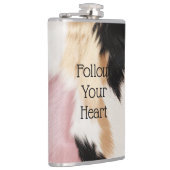 Flasques Blush Rose Blanc Or Noir Vachette Animal (Droite)