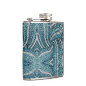 Flasques bohème chic gris argenté bleu turquoise (Droite)