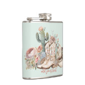 Flasques Boho désert cowgirl cowboy bottes de cowboy casque (Droite)