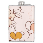 Flasques Boho Floral Custom Name (Dos)