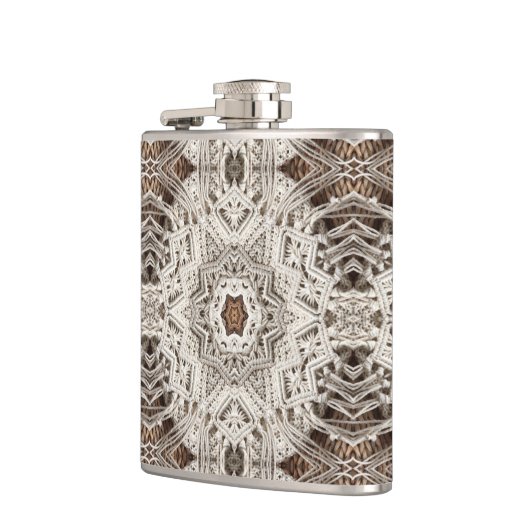 Flasques boho tropical chic tribal macrame crochet (Gauche)