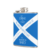 Flasques Boire à manger et toast Robbie Burns Scottish Flag (Gauche)