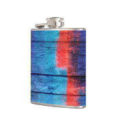 Flasques Bois bleu et rouge Vintage #2 (Gauche)