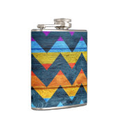 Flasques Bois coloré Chevron Abstrait #3 (Droite)