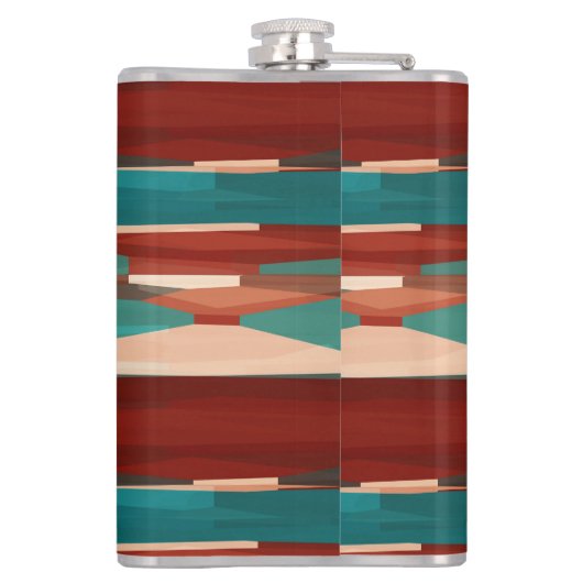 Flasques Bois et turquoise (Dos)